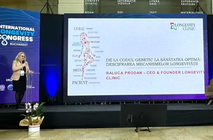 De la codul genetic la sănătatea optimă: Viziunea Longevity Clinic la Primul Congres Internațional de Longevitate din România