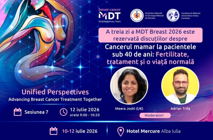 Prof. Dr. Adrian Trifa moderează o sesiune la MDT BREAST 2026